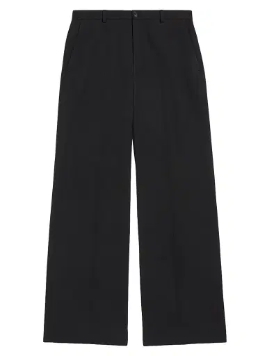 Balenciaga Men's Regular Fit Tailored Pants - Black - Size XXS | Thumbnail 1 Balenciaga Men's Regular Fit Tailored Pants - Black - Size XXS | Thumbnail 1