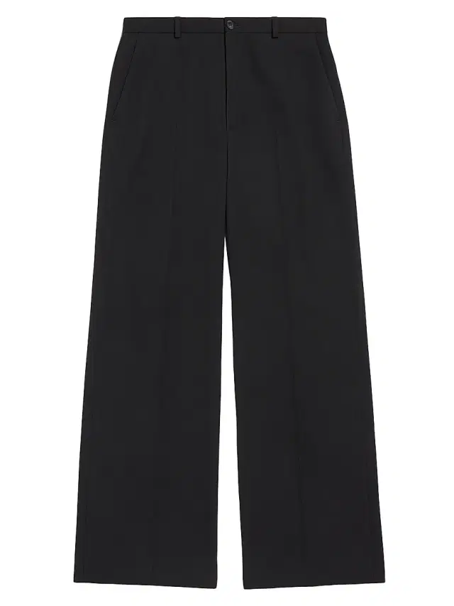 Balenciaga Men's Regular Fit Tailored Pants - Black
