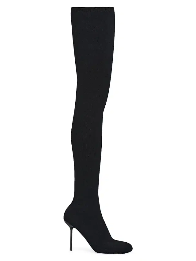 Balenciaga Women's Anatomic 110mm Over-The-Knee Boots - Black