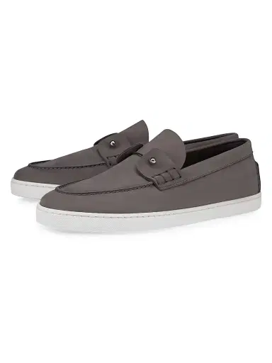Christian Louboutin Men's Chambeli Boat Shoes - Smoky | Thumbnail 2 Christian Louboutin Men's Chambeli Boat Shoes - Smoky | Thumbnail 2