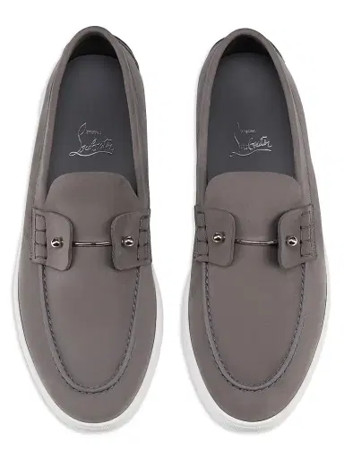 Christian Louboutin Men's Chambeli Boat Shoes - Smoky | Thumbnail 4 Christian Louboutin Men's Chambeli Boat Shoes - Smoky | Thumbnail 4