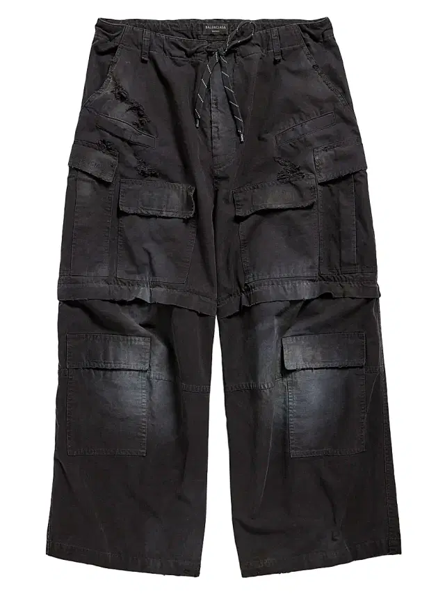 Balenciaga Large Cargo Pants - Black