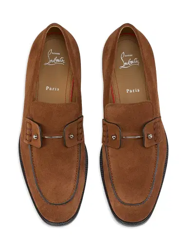 Christian Louboutin Men's Chambelimoc Suede Loafers - Cuir | Thumbnail 4 Christian Louboutin Men's Chambelimoc Suede Loafers - Cuir | Thumbnail 4