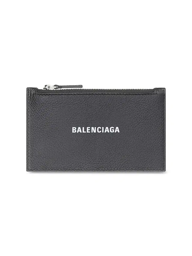 Balenciaga Men's Cash Long Coin And Card Holder - Black White