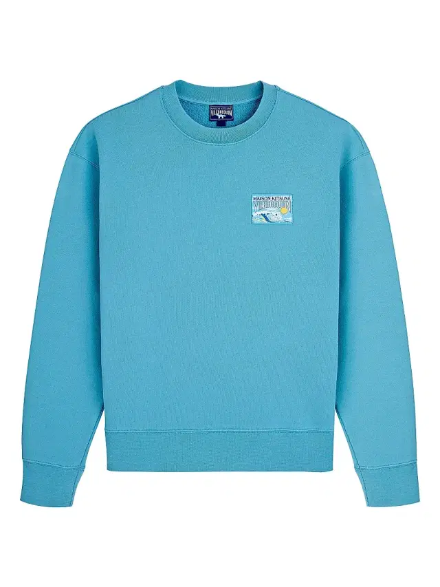 Vilebrequin Men's x Maison Kitsuné Waves Cotton Sweatshirt - Breeze - Size XXL
