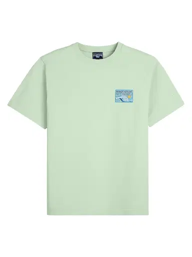 Vilebrequin Men's x Maison Kitsuné Waves Cotton T-Shirt - Ice Blue | Thumbnail 1