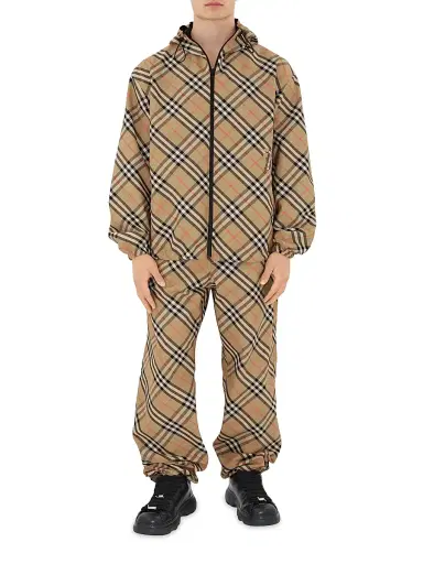 Burberry Men's Heritage Check Track Pants - Sand Check - Size XXL | Thumbnail 2 Burberry Men's Heritage Check Track Pants - Sand Check - Size XXL | Thumbnail 2