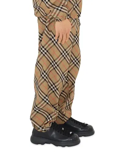 Burberry Men's Heritage Check Track Pants - Sand Check - Size XXL | Thumbnail 4 Burberry Men's Heritage Check Track Pants - Sand Check - Size XXL | Thumbnail 4