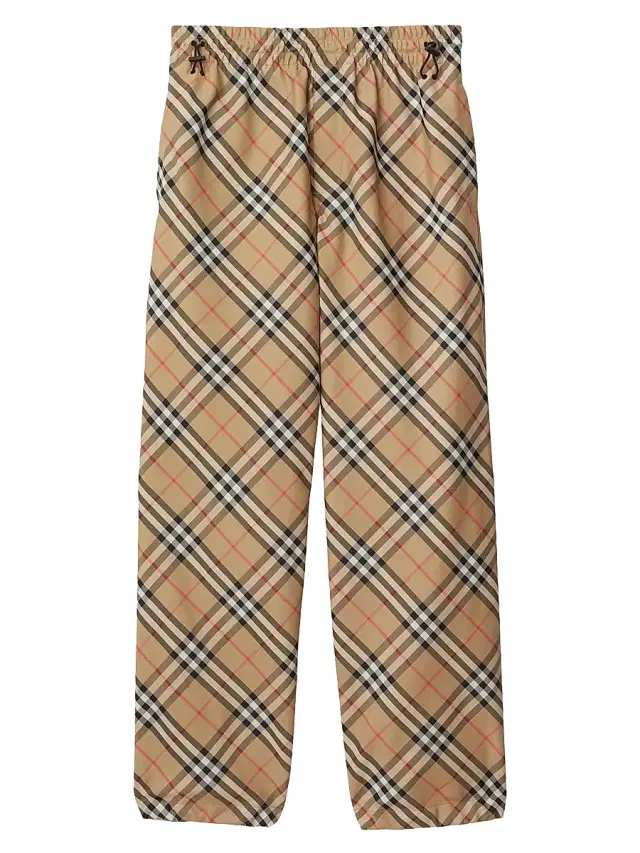 Burberry Men's Heritage Check Track Pants - Sand Check