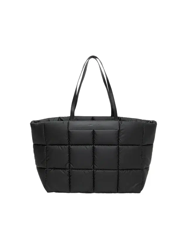 Women's Porter Marche Quilted Nylon Tote Bag - Matte Black
