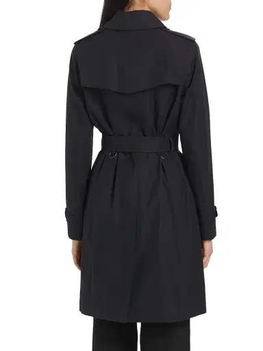 Burberry Women's Kensington Belted Double-Breasted Trench Coat - Midnight - Size 14 | Thumbnail 5 Burberry Women's Kensington Belted Double-Breasted Trench Coat - Midnight - Size 14 | Thumbnail 5