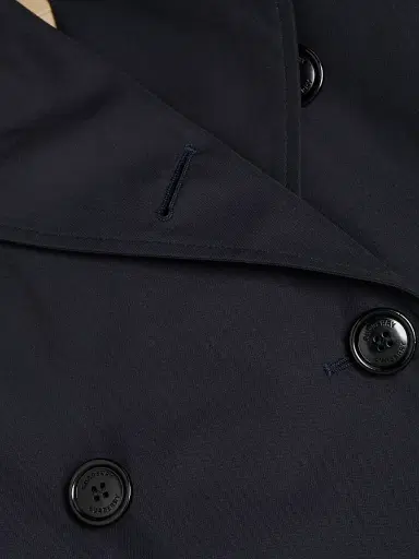 Burberry Women's Kensington Belted Double-Breasted Trench Coat - Midnight - Size 14 | Thumbnail 7 Burberry Women's Kensington Belted Double-Breasted Trench Coat - Midnight - Size 14 | Thumbnail 7