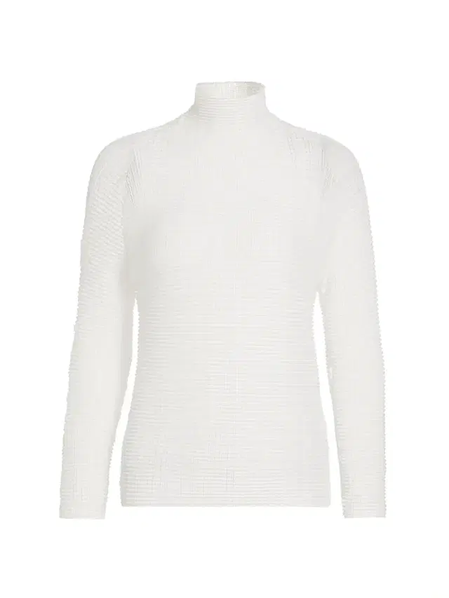 Issey Miyake Women's Wooly Pleats Long-Sleeve Blouse - White