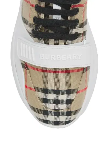 Burberry Women's New Regis Check Sneakers - Archive Beige - Size 11 | Thumbnail 4 Burberry Women's New Regis Check Sneakers - Archive Beige - Size 11 | Thumbnail 4