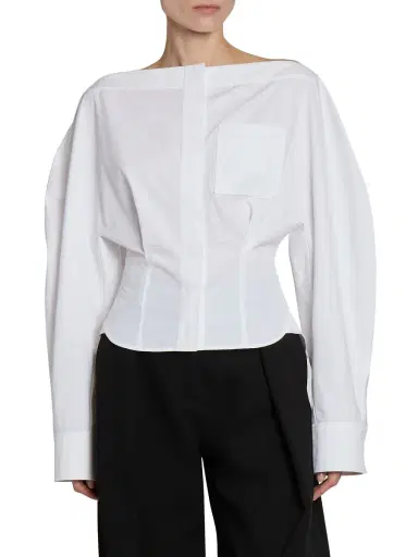 Jacquemus Women's Barco Cotton Blouse - White | Thumbnail 2 Jacquemus Women's Barco Cotton Blouse - White | Thumbnail 2