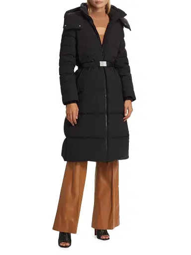 Burberry Women's Burniston Hooded Quilted Coat - Black | Thumbnail 2