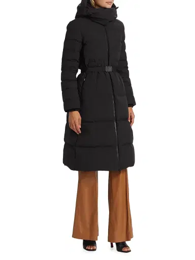 Burberry Women's Burniston Hooded Quilted Coat - Black | Thumbnail 4