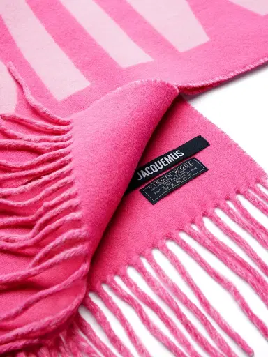 Jacquemus Women's Wool Logo Scarf - Pink | Thumbnail 2