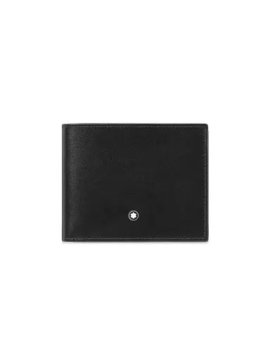 Montblanc Men's Meisterstück Leather Bifold Wallet - Black | Thumbnail 1 Montblanc Men's Meisterstück Leather Bifold Wallet - Black | Thumbnail 1