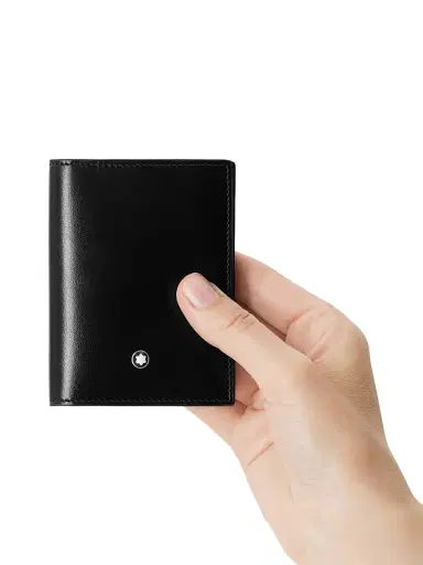 Montblanc Men's Meisterstück Bifold Card Holder - Black | Thumbnail 6 Montblanc Men's Meisterstück Bifold Card Holder - Black | Thumbnail 6