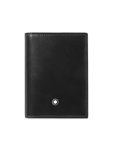 Montblanc Men's Meisterstück Bifold Card Holder - Black | Thumbnail 1 Montblanc Men's Meisterstück Bifold Card Holder - Black | Thumbnail 1