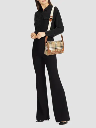 Burberry Women's Note Check Crossbody Bag - Briar Brown | Thumbnail 2 Burberry Women's Note Check Crossbody Bag - Briar Brown | Thumbnail 2
