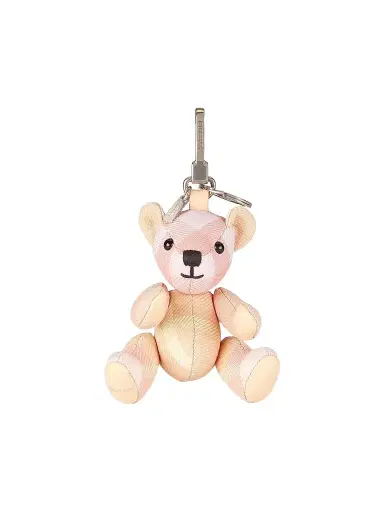Burberry Women's Thomas Bear Wool-Blend Charm Keychain | Thumbnail 1 Burberry Women's Thomas Bear Wool-Blend Charm Keychain | Thumbnail 1