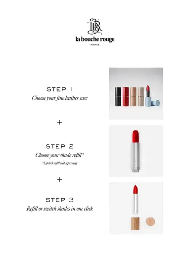 La Bouche Rouge Women's Love In Blue Lipstick With Fine Leather Case | Thumbnail 3