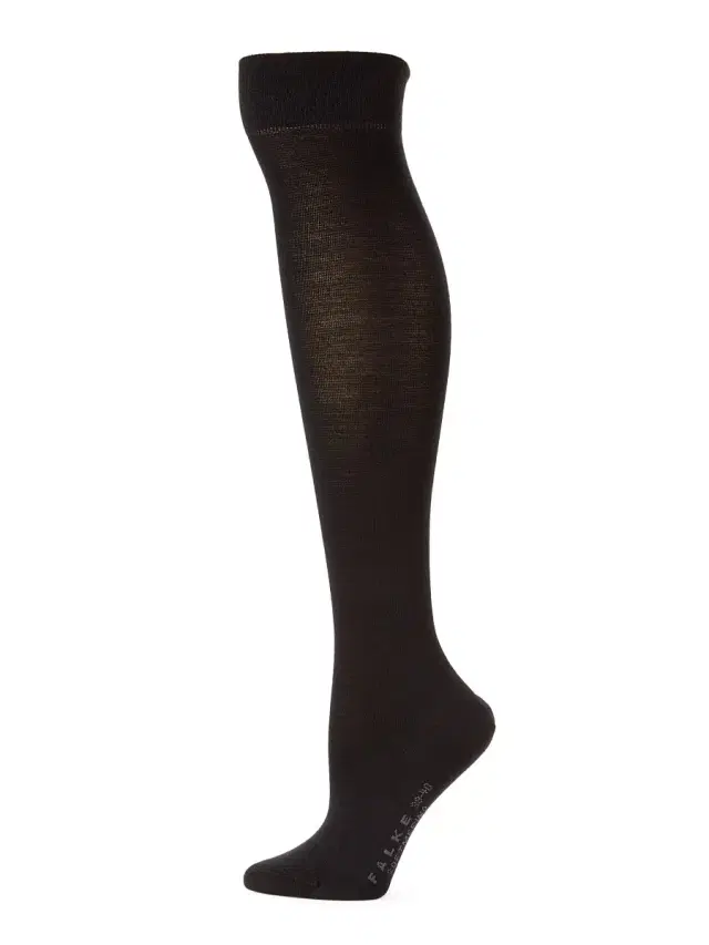 FALKE Women's Stretch-Wool Knee-High Socks - Black - Size 8