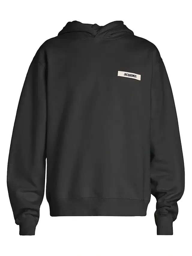 Jacquemus Men's Gros Grain Hoodie - Black