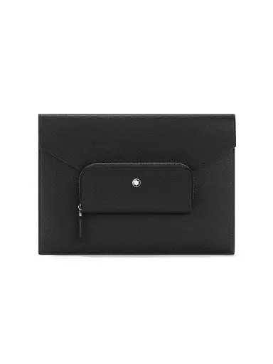 Montblanc Men's Sartorial Leather Envelope - Black | Thumbnail 1