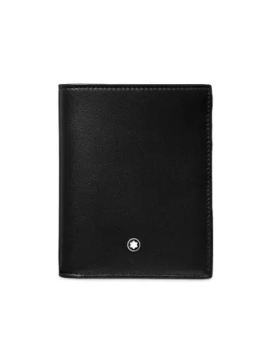 Montblanc Men's Meisterstück Compact Wallet - Black | Thumbnail 1 Montblanc Men's Meisterstück Compact Wallet - Black | Thumbnail 1