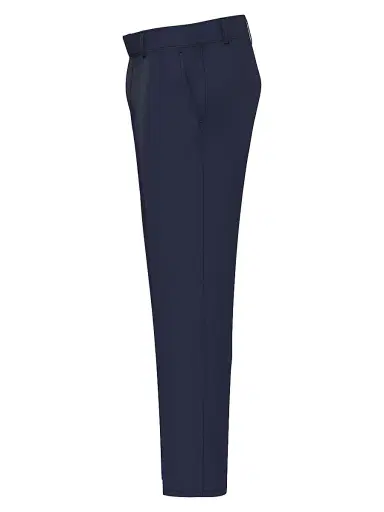 Burberry Men's Wool Flat-Front Trousers - Navy - Size 46 | Thumbnail 2 Burberry Men's Wool Flat-Front Trousers - Navy - Size 46 | Thumbnail 2