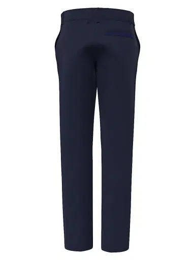 Burberry Men's Wool Flat-Front Trousers - Navy - Size 46 | Thumbnail 3 Burberry Men's Wool Flat-Front Trousers - Navy - Size 46 | Thumbnail 3