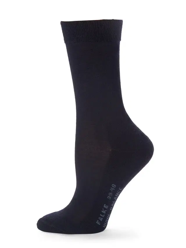 FALKE Women's Wool Balance Socks - Navy - Size 9.5