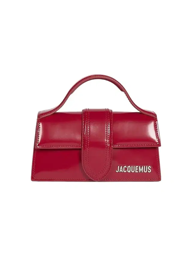 Jacquemus Women's Le Bambino Patent Leather Top Handle Bag - Red