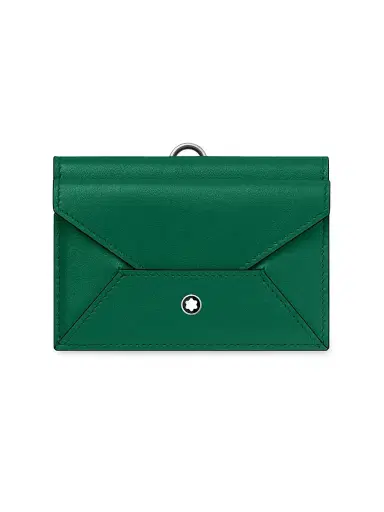 Montblanc Men's Meisterstück Selection Soft Card Holder - Green | Thumbnail 1 Montblanc Men's Meisterstück Selection Soft Card Holder - Green | Thumbnail 1