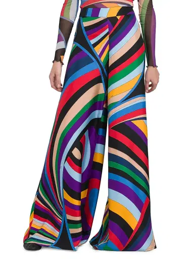 Pucci Women's Parade Silk Twill Trousers - Viola Rosso | Thumbnail 3 Pucci Women's Parade Silk Twill Trousers - Viola Rosso | Thumbnail 3