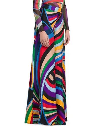 Pucci Women's Parade Silk Twill Trousers - Viola Rosso | Thumbnail 4 Pucci Women's Parade Silk Twill Trousers - Viola Rosso | Thumbnail 4