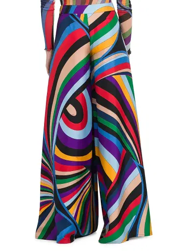 Pucci Women's Parade Silk Twill Trousers - Viola Rosso | Thumbnail 5 Pucci Women's Parade Silk Twill Trousers - Viola Rosso | Thumbnail 5