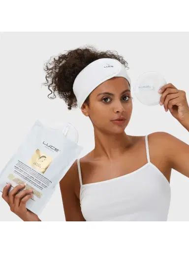 Luce Women's Reusable Makeup Eraser Pad Set - White | Thumbnail 2