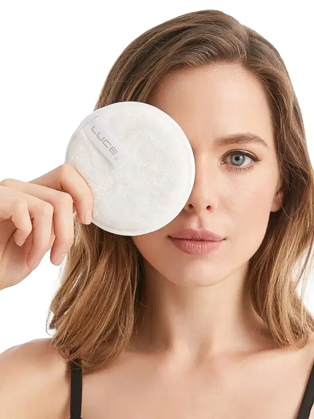 Women's Reusable Makeup Eraser Pad Set - White