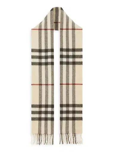 Burberry Women's Check Cashmere Scarf | Thumbnail 1 Burberry Women's Check Cashmere Scarf | Thumbnail 1
