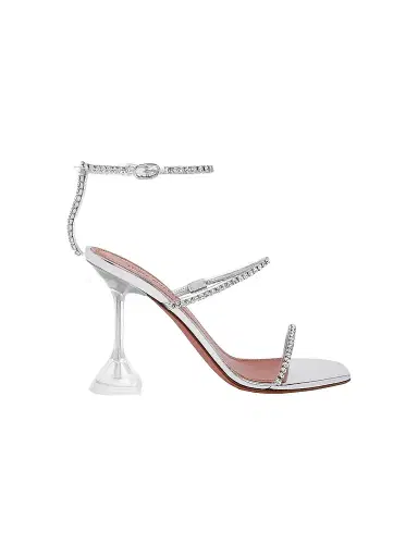 Amina Muaddi Women's Gilda Crystal-Embellished Sandals | Thumbnail 1 Amina Muaddi Women's Gilda Crystal-Embellished Sandals | Thumbnail 1