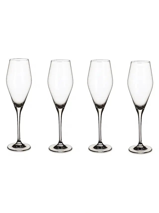 Champagne Flute, Set 4 - Clear