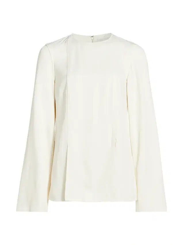 Women's Split-Hem Long-Sleeve Blouse -