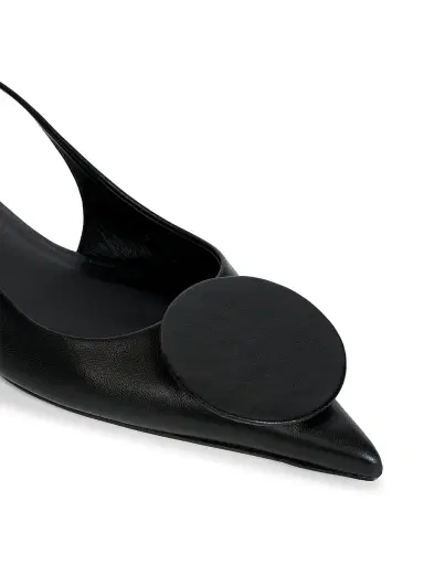 Jacquemus Women's Les Slingbacks Leather Flats - Black | Thumbnail 6 Jacquemus Women's Les Slingbacks Leather Flats - Black | Thumbnail 6