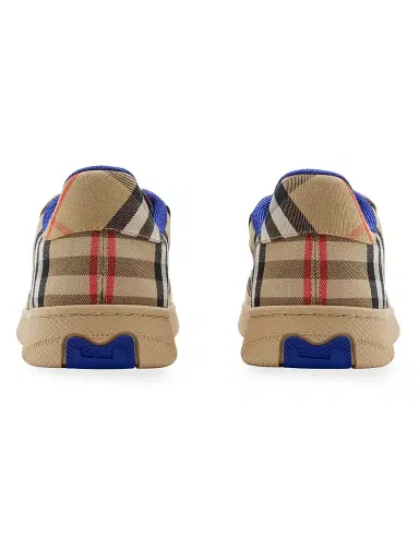 Burberry Women's Check Terrace Cotton-Blend Sneakers - Sand Ip Check - Size 11 | Thumbnail 3
