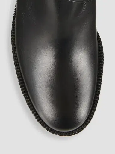 Burberry Women's Pryle 70MM House Check & Leather Ankle Boots - Black Arch | Thumbnail 4 Burberry Women's Pryle 70MM House Check & Leather Ankle Boots - Black Arch | Thumbnail 4