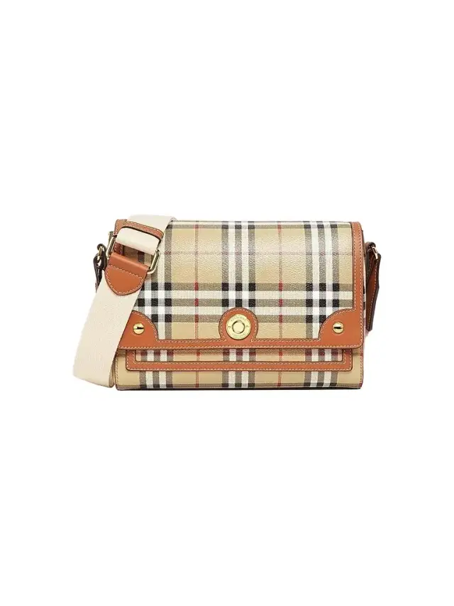 Women's Note Check Crossbody Bag - Briar Brown